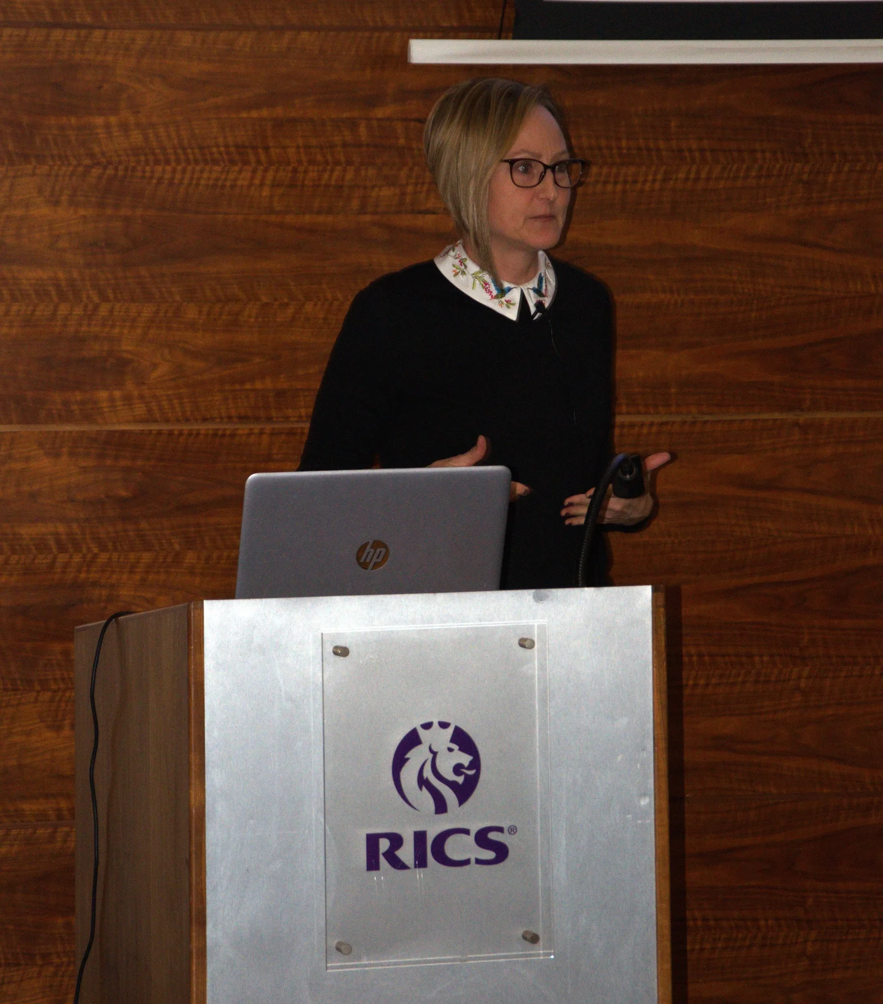 Helena at the RICS podium